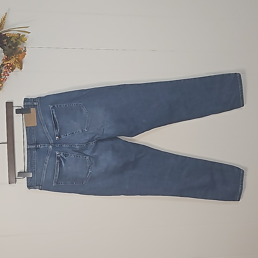 &Denim Blue Jeans Mom High Waist 10 Blue